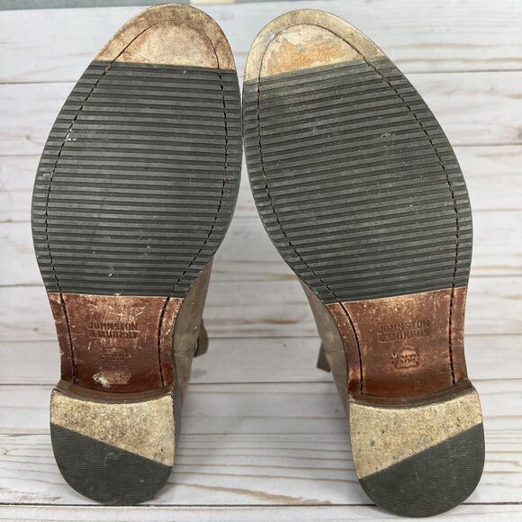 Johnston & Murphy Ankle Booties Chelsea Womens Size 7.5M Ankle Zip Brown Leather - Picture 8 of 9